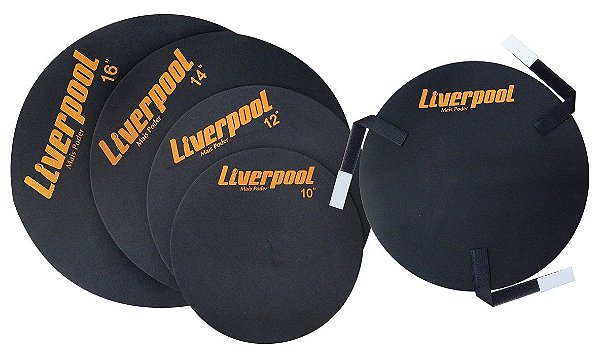 Liverpool Kit Abafadores de Tambor 10,12,14,16, BUMBO 22"