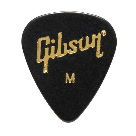 Palheta Gibson Celuloide Medium 0,74mm Preto