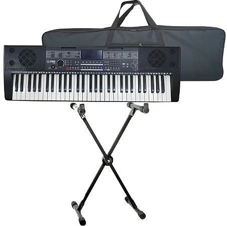 Teclado Musical Profissional 61 Teclas USB Bag E Suporte
