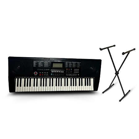 Teclado Musical Profissional 61 Teclas Sensitivas Com Suporte