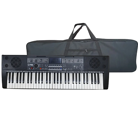 Teclado Musical Profissional 61 Teclas Sensitivas Com Bag
