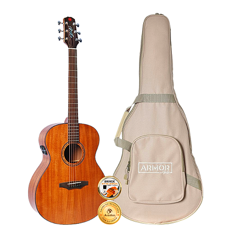 Violão Seizi Supreme Fuji Mirai Mahogany Satin Com Bag