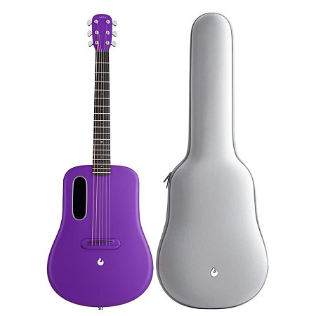 Violão Lava Me 4 Carbon 38" Purple Touchscreen Efeitos Bag