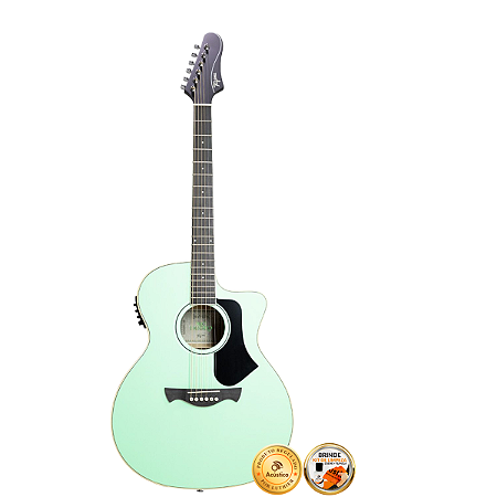 Violão Tagima Rio Negro Surf Green TEQ-8 Grand Auditorium