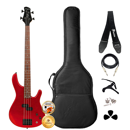 Kit Contrabaixo Tagima Precision Bass XB-21 Orange Completo
