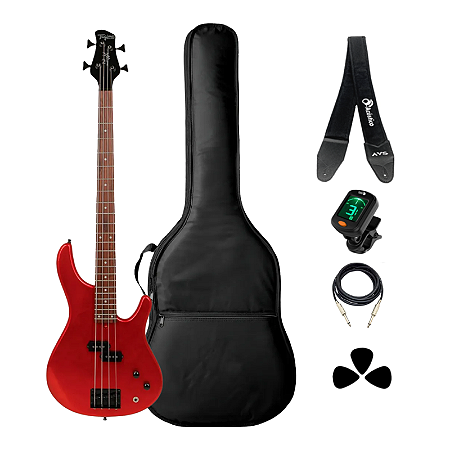 Kit Contrabaixo Tagima Precision Bass XB-21 Orange Completo