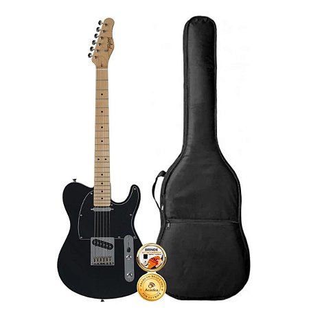 Kit Guitarra Telecaster Tagima Classic Maple T-550 Black Capa