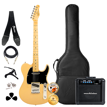 Guitarra Telecaster Tagima TW-55 Acessórios + Amplificador