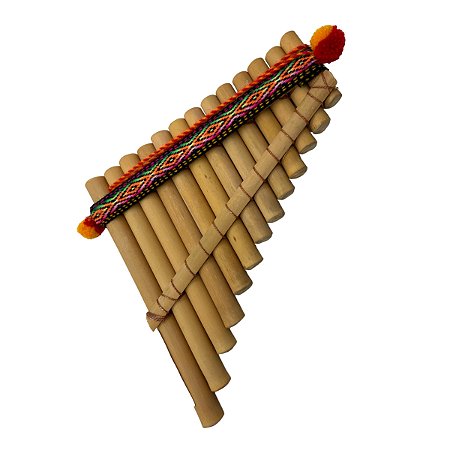 Flauta Pan Peruana Hecha Samponã 13 notas Artesanal Em Bambu