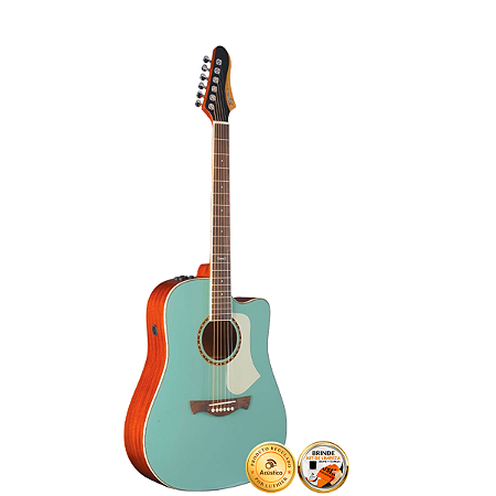 Violão Elético Tagima Swell TEQ-10 Folk Verde Turquesa