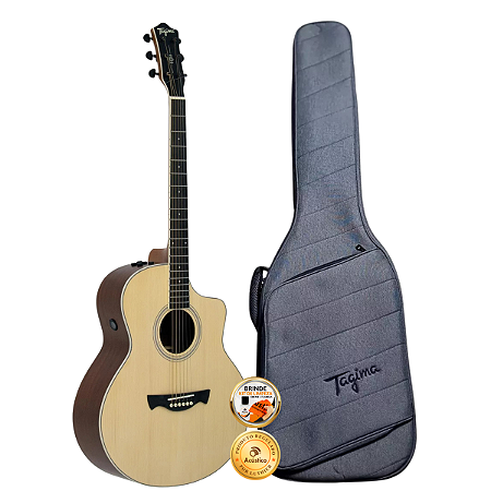 Violão Profissional Tagima Hampton Jumbo EQ-NTOP Com Bag
