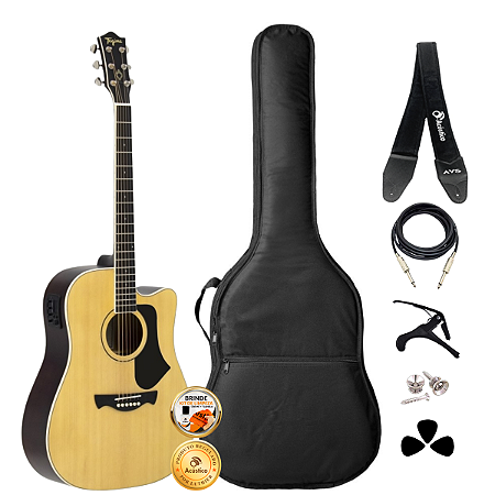 Kit Violão Elétrico Tagima Latin America Andes NT Completo