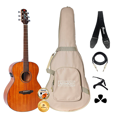 Kit Violão Seizi Supreme Fuji Mirai Mahogany Satin Completo