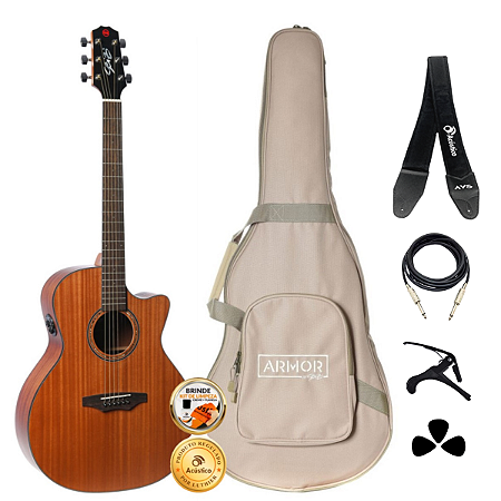 Kit Violão Seizi Supreme Ryuji Kaizen Mahogany Completo