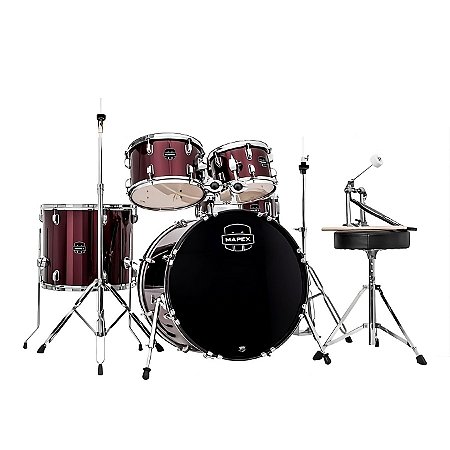 Bateria Acústica Mapex Prodigy Series Dark Red PDG5044T