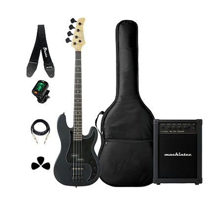 Kit Baixo Strinberg Precision PBS40 Acessórios + Amplificador