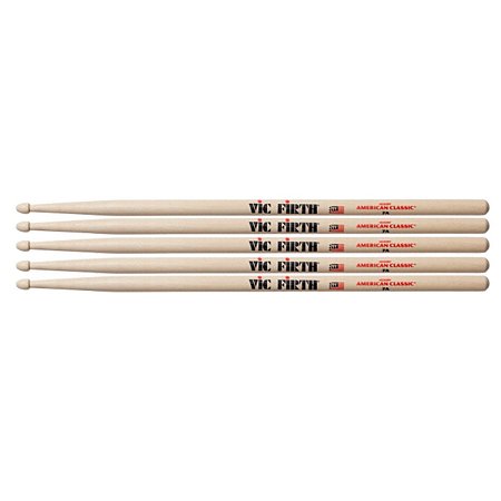 Baqueta De Bateria Vic Firth American 7A Hickory 3 Pares