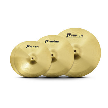 Kit De Pratos De Bateria Premium By Zeus 14/16/20