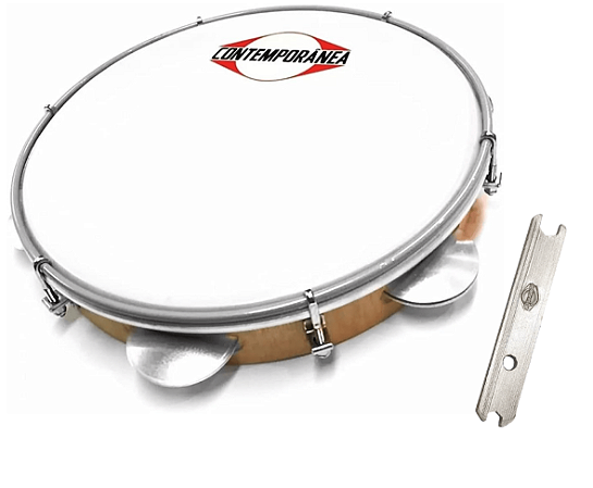 Pandeiro Contemporânea Light 10" Profissional Madeira Nylon