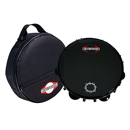 Pandeiro Contemporânea Carlos Café 10" Com Bag Acolchoada