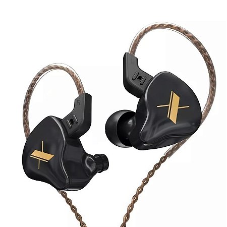 Fone De Ouvido In-Ear Para Retorno De Palco KZ EDX Preto