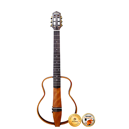Violão Nylon Eletroacústico Giannini Roadman GRMN Natural Bag