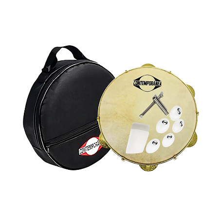 Pandeiro Contemporânea Luthier Léo Rodrigues Bag Acolchoada
