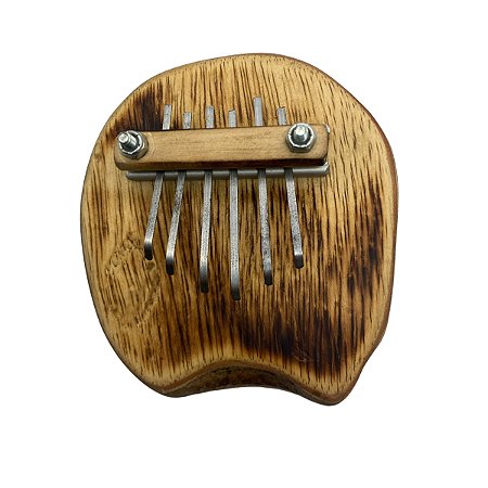 Kalimba Artesanal Efeito Wah Wah Com 6 Notas Em Sapucaia