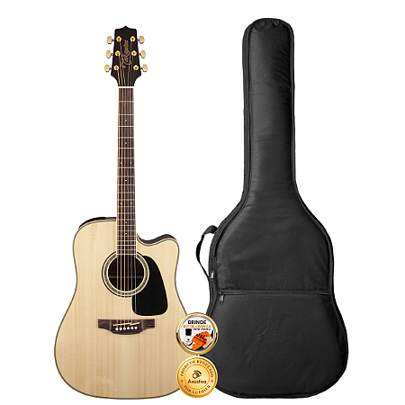 Kit Violão Profissional Takamine GD51CE Natural Folk + Capa