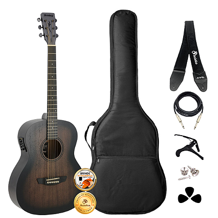 Kit Violão Strinberg Forest FS1A Tobacco Sunburst Completo