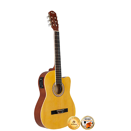 Violão Elétrico Nylon Tagima Memphis AD-60 Natural Fosco