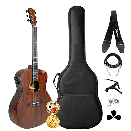 Kit Violão Tagima Detroit Grand Auditorium TEQ-8 Completo