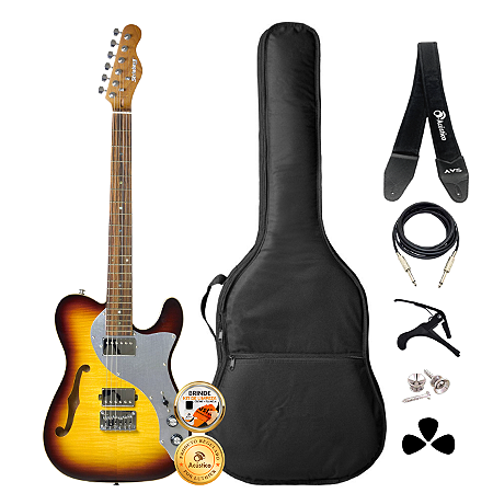 Kit Guitarra Telecaster Thinlin Strinberg SGS210T VS Completo