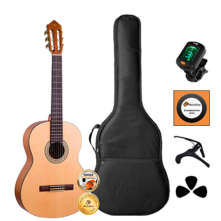 Kit Violão Nylon Yamaha C40MII Acústico Clássico Completo