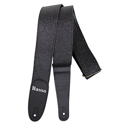 Correia Basso EX 47 Gliter Preto Para Guitarra Violão Baixo