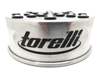 Torelli Shakerim Com Suporte P/ Clamp TG546 Corpo Tamborim Aluminio Rebites