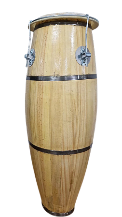 Atabaque 120 Cm Afinação Presilha Pele Couro Animal ATQ110