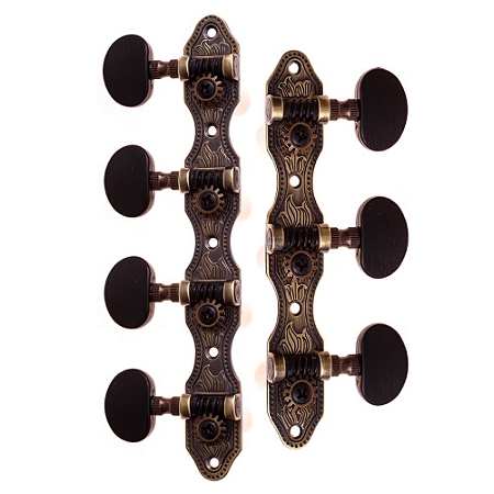 Tarraxa Para Violão 7 Cordas Rozini Ouro Velho Pino Grosso