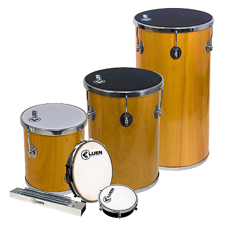 Conjunto Samba Luen Pandeiro Tamborim Rebolo Repique Reco-Reco E Tantan