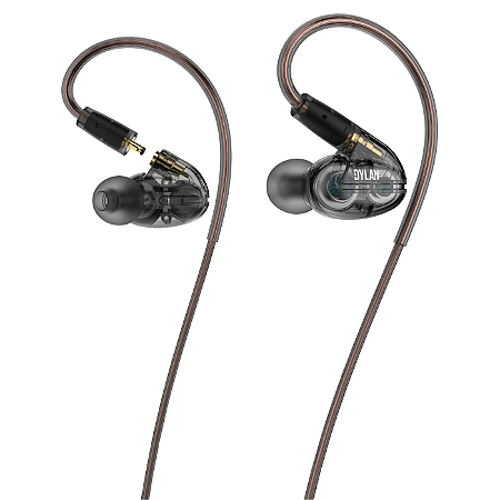 Fone De Ouvido In-ear Com Dois Drivers Dylan DE-225 Preto