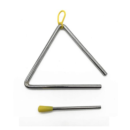 Triângulo Instrumento Infantil 15 cm Dolphin + Baqueta