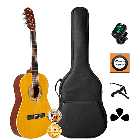 Violão Nylon Infantil 3/4 Tagima Memphis AD-34 + Acessórios