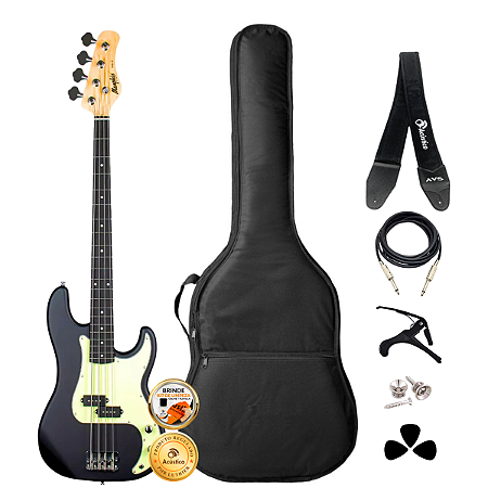 Kit Baixo Tagima Precision Memphis MB-40 Preto Fosco Completo