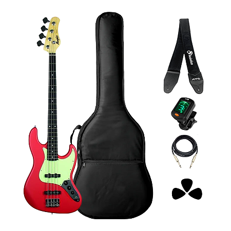 Kit Baixo Tagima Precision Memphis MB-40 Fiesta Red Fosco Completo