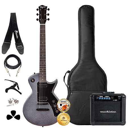 Kit Guitarra Tagima Sixmart Single Cut Efeitos + Acessórios + Ampli