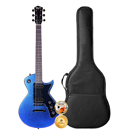 Guitarra Tagima Sixmart Single Cut Delay Reverb Blue + Capa
