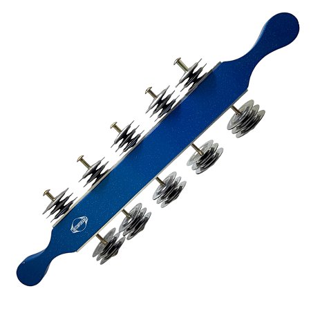 Chocalho De Platinelas Luxo Contemporânea Azul Com Gliter