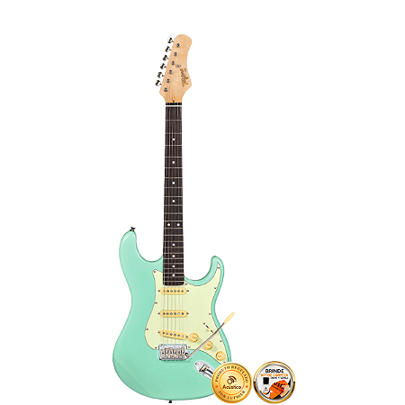 Guitarra Stratocaster Tagima T-635 Surf Green Escala Escura