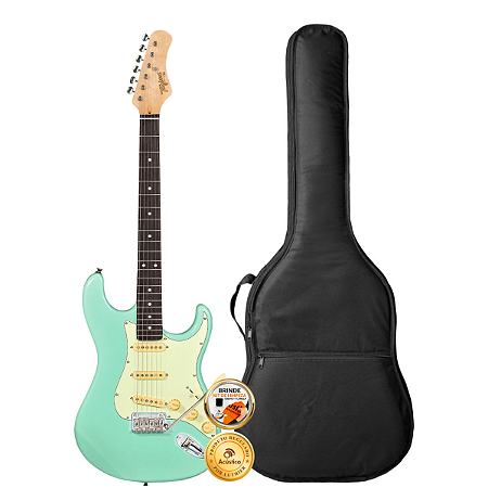 Kit Guitarra Tagima T-635 Surf Green Escala Escura + Capa