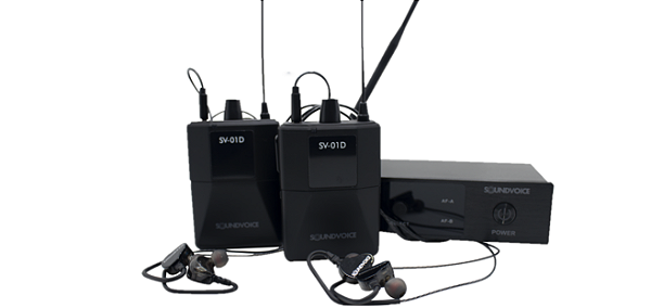 Retorno Sem Fio Duplo In-Ear Soundvoice SV-01D